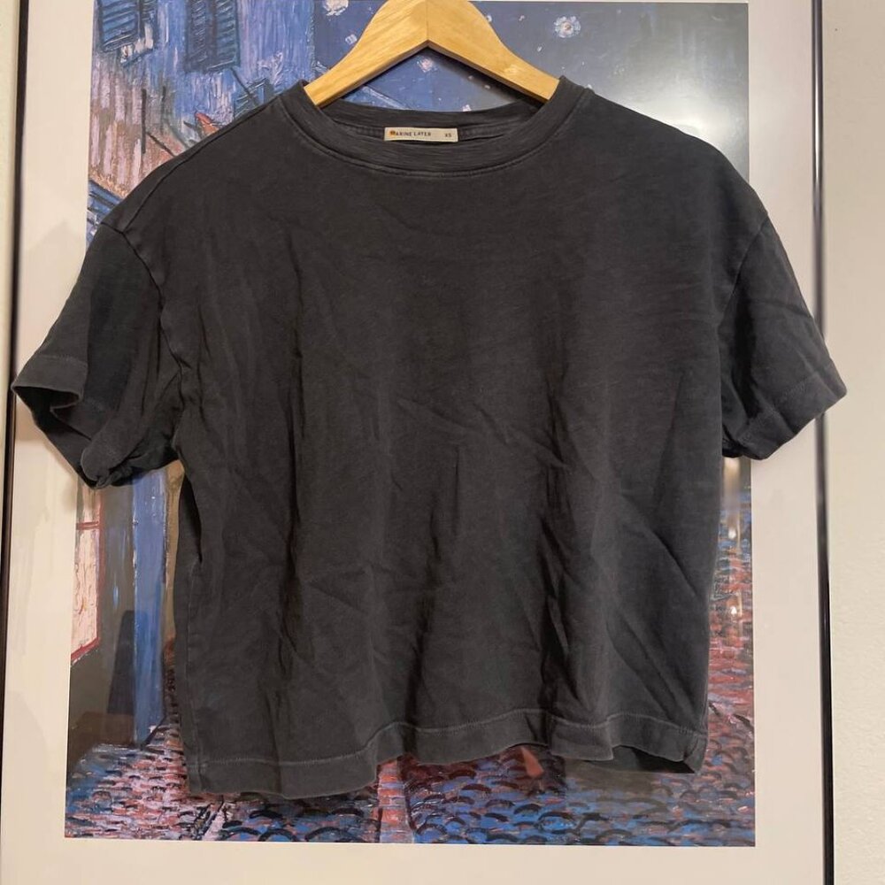 Marine Layer Sadie Vintage Slub Crop Tee